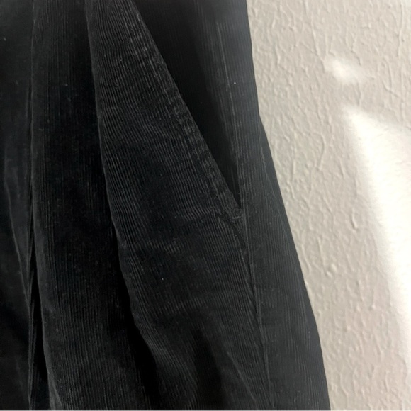 Perry Ellis Portfolio Men’s Size 34/30 Black Corduroy Pleated Cuffed Hem Pants - Picture 4 of 12